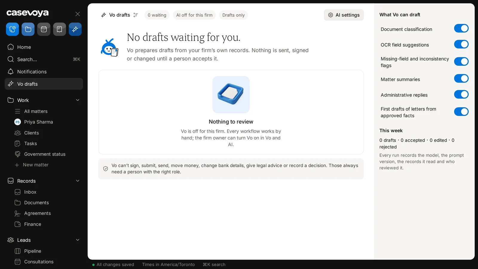 Screen: Status chips