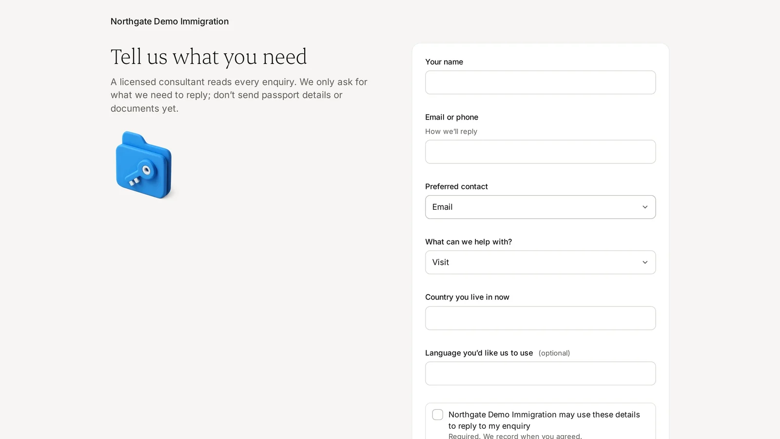 Screen: Contact mode