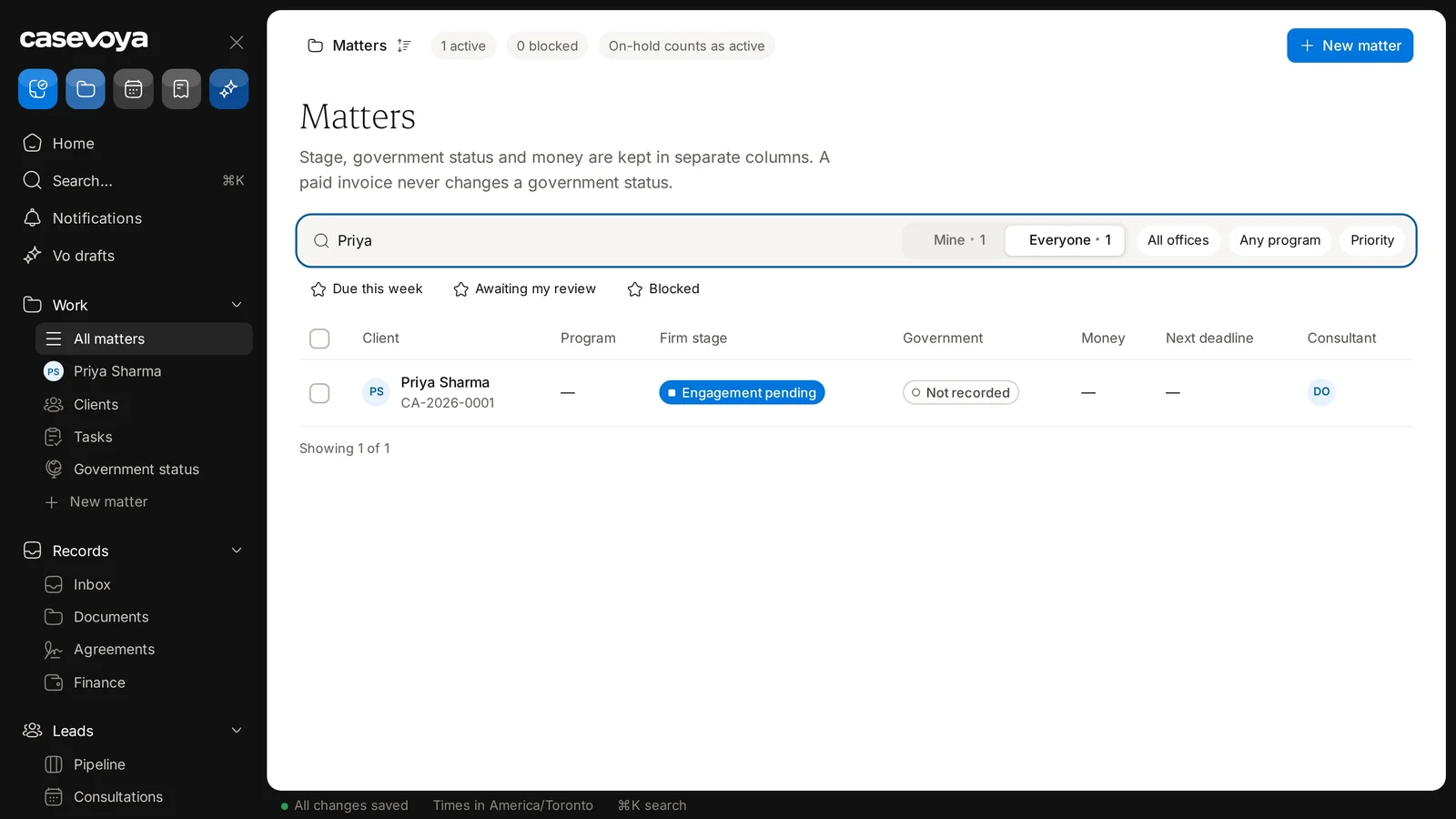 Screen: Search