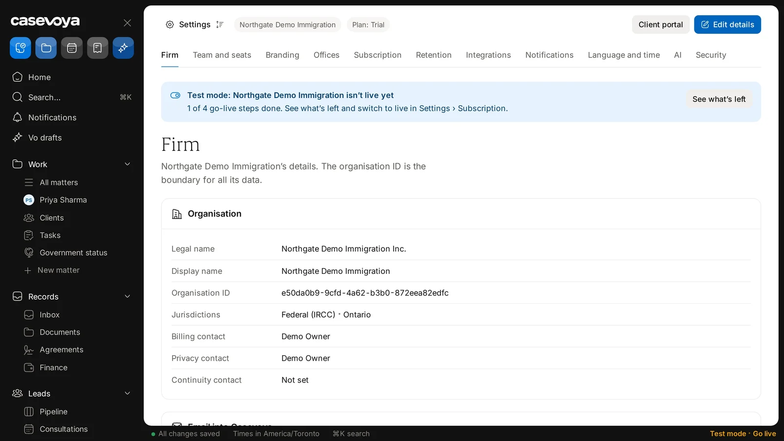 Screen: Header actions